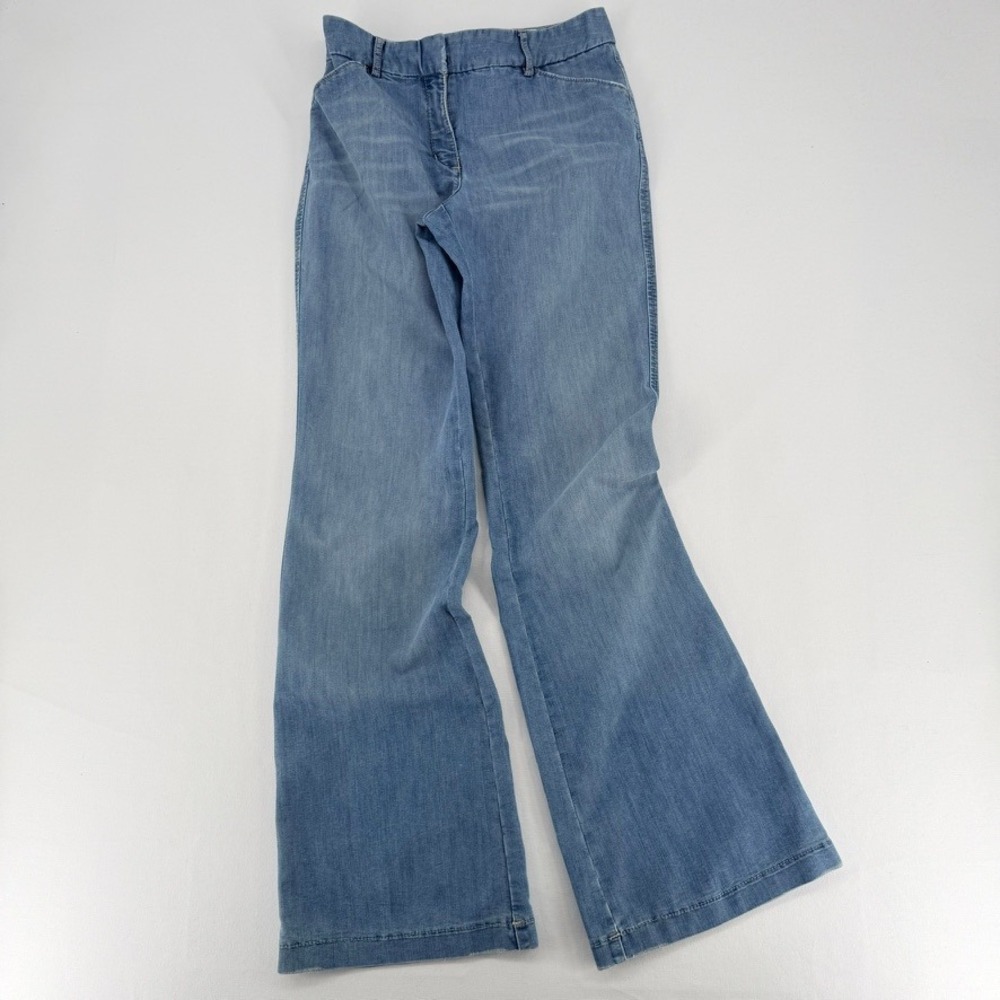 Express Design Studio Editor Bootcut‎ Stretch Denim Pants Size 4 Blue Good